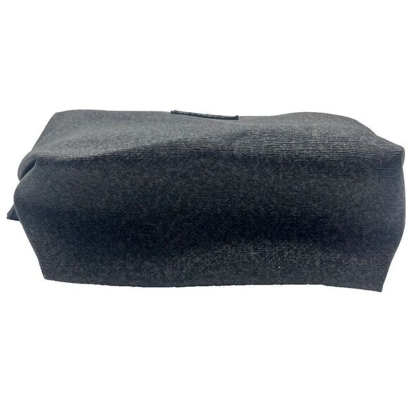 TUMI for Delta Make‎ Up Bag Black Canvas Mini Case Zip Toiletries/Cosmetic Bag - Picture 5 of 7